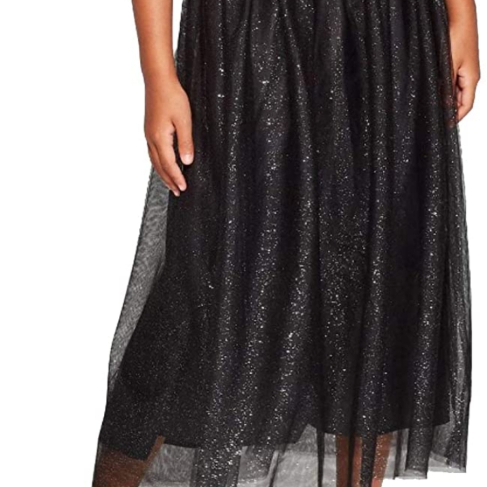 Cat & Jack black Maxi sparkle skirt